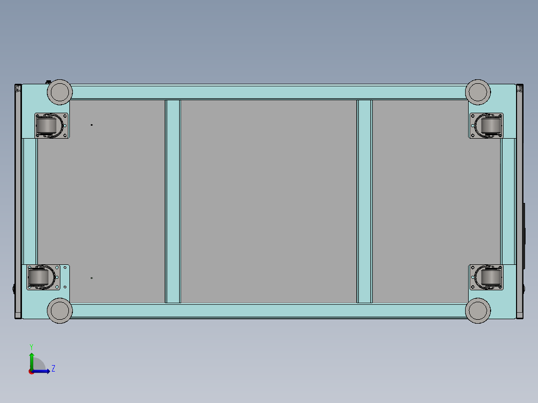 磁力传动的翻转机左视图