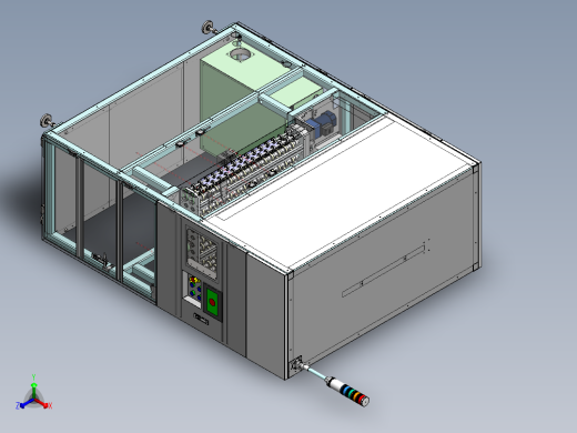 磁力传动的翻转机正等轴测缩略图