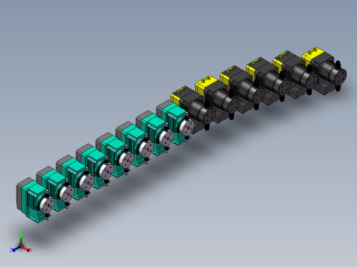 电磁计量泵加药计量RD与JLM系列14款正等轴测缩略图