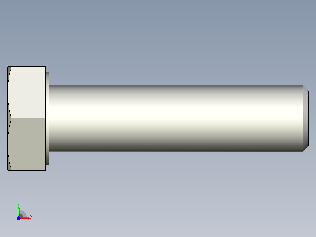 螺钉-DIN_931-M14x2x55_22.stp前视图