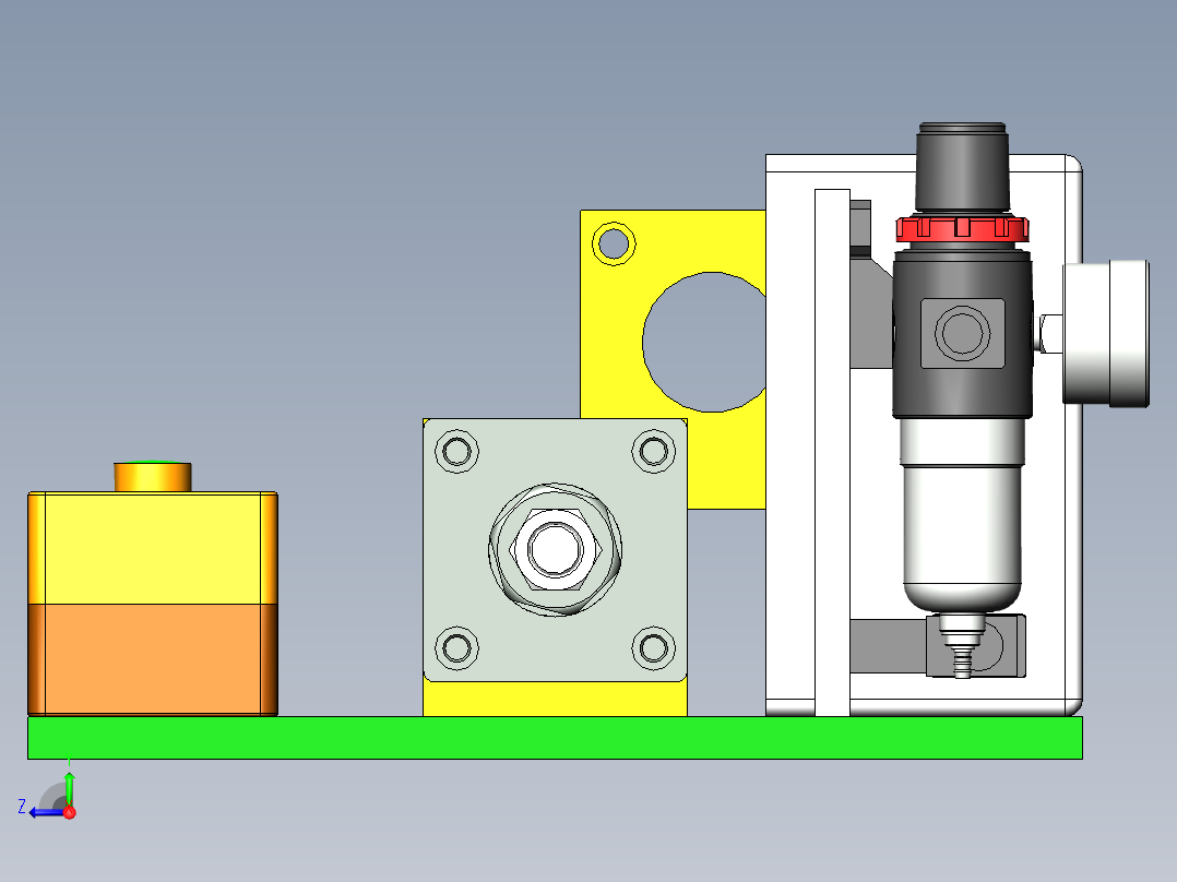 压紧夹具右视图