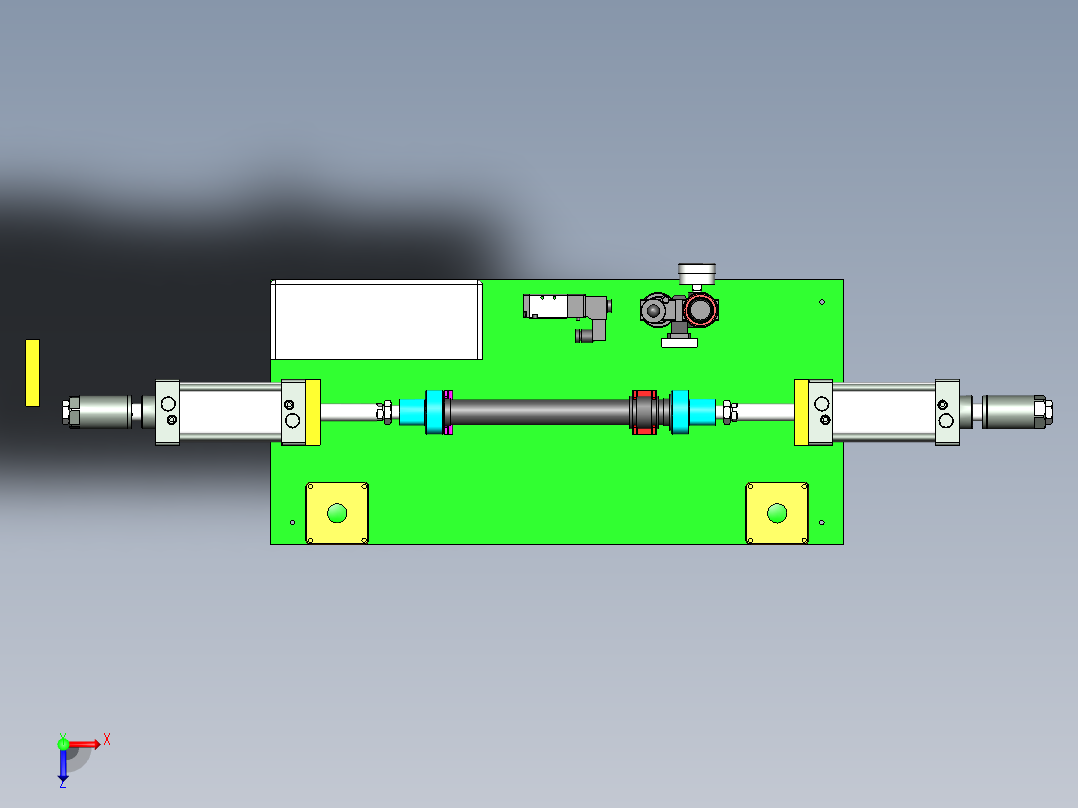压紧夹具俯视图