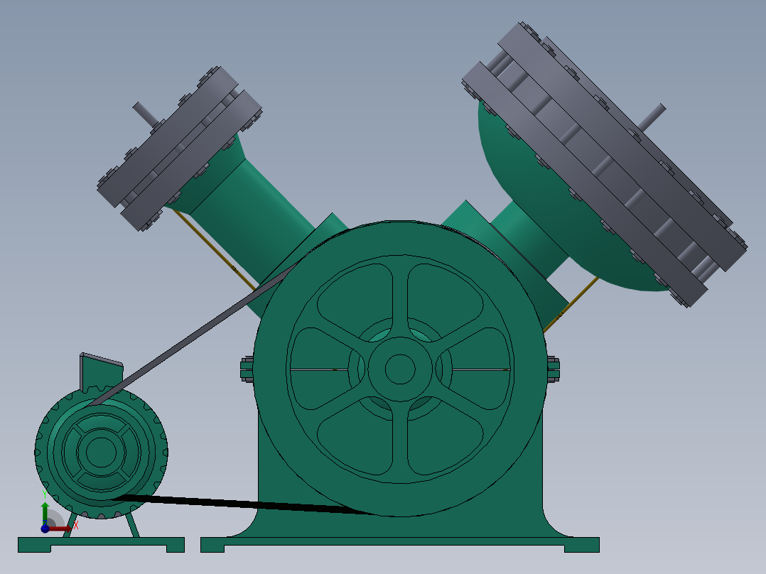 发一个隔膜压缩机的前视图