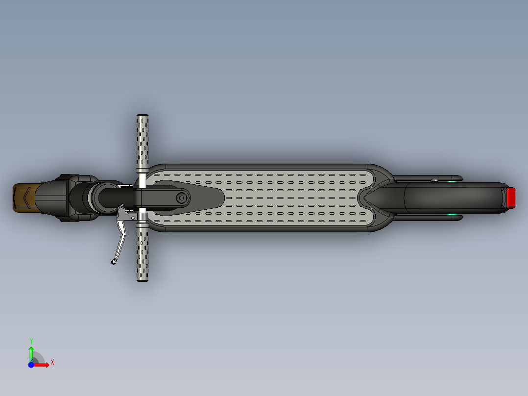 电动滑板车电动滑板车前视图