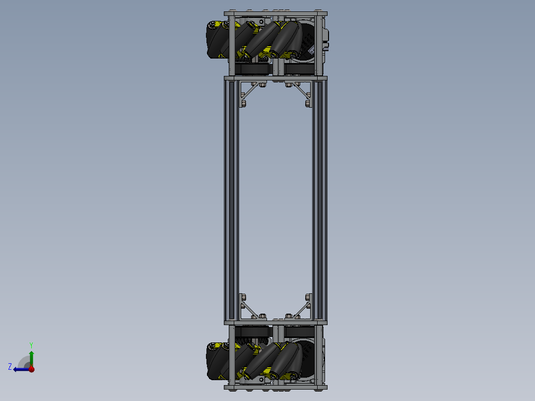 紧凑型麦克纳姆驱动底座右视图
