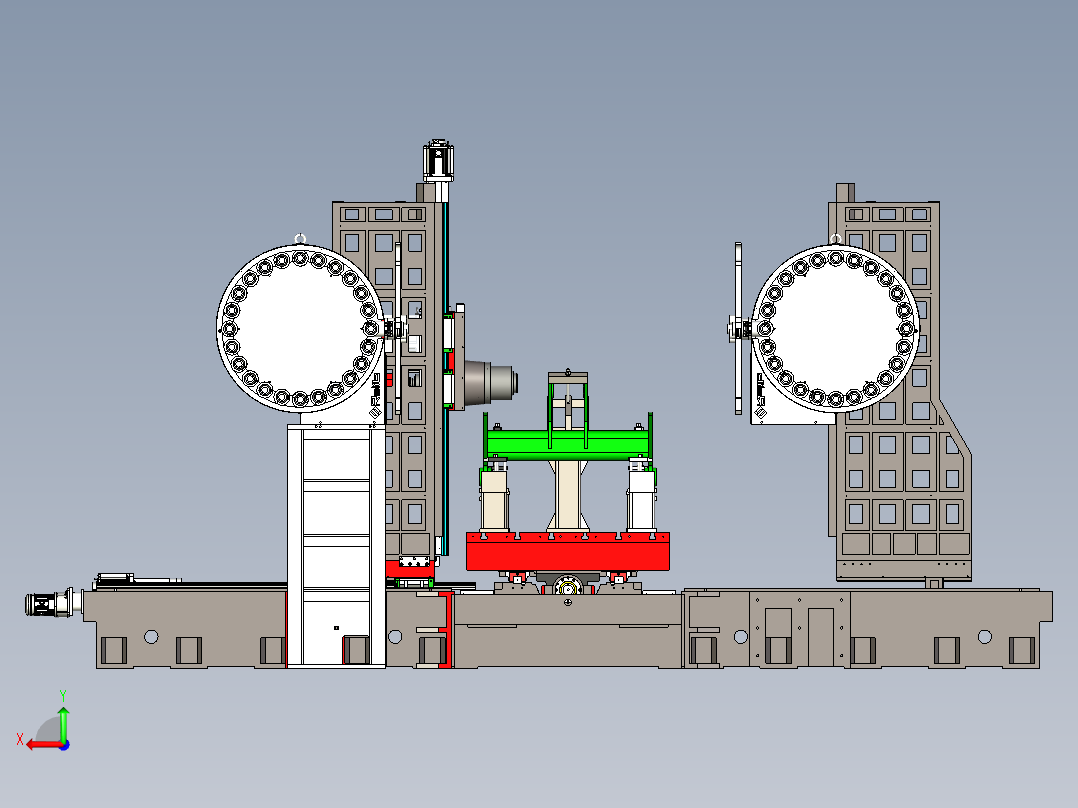 SHY-HDW4010双面镗铣加工中心后视图