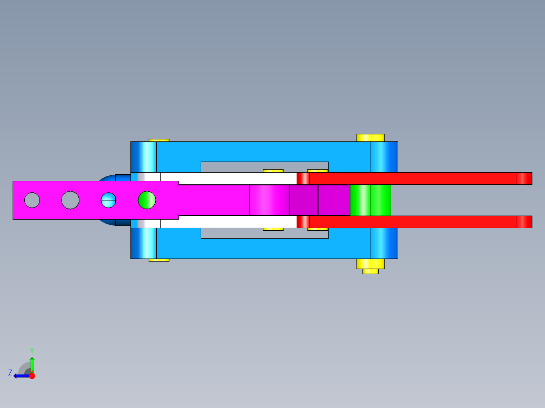 德克斯TUNKERS气缸数模T5-05.2BA右视图