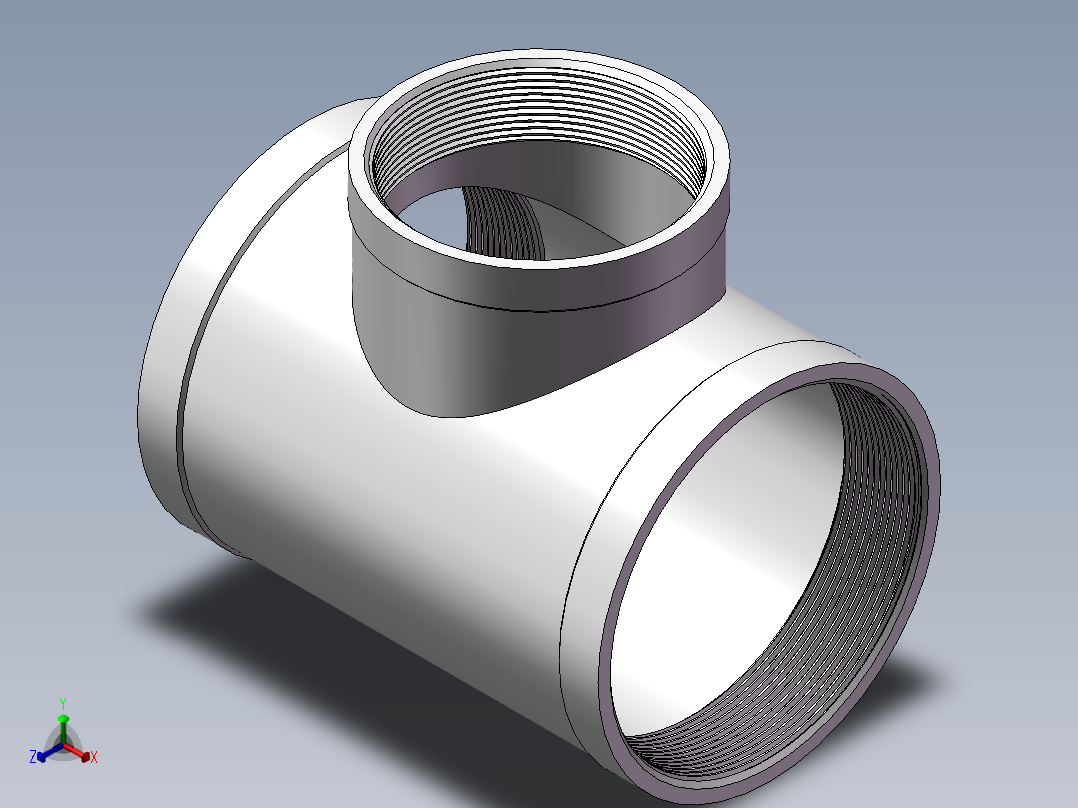 三通-异径 DN100-DN80