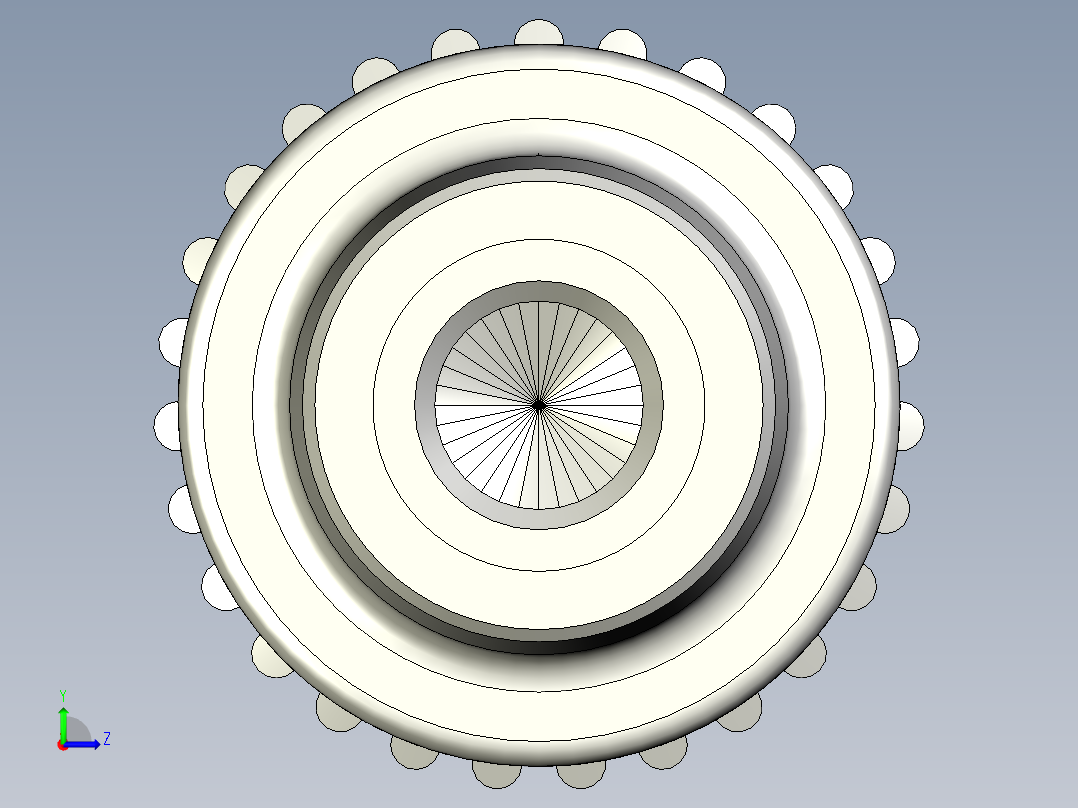 把手(凸紋)B.259,B.259-CLEAN-3D多系列多零件图纸模型左视图