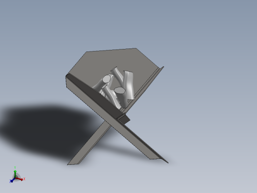 金属板制成的简易壁炉