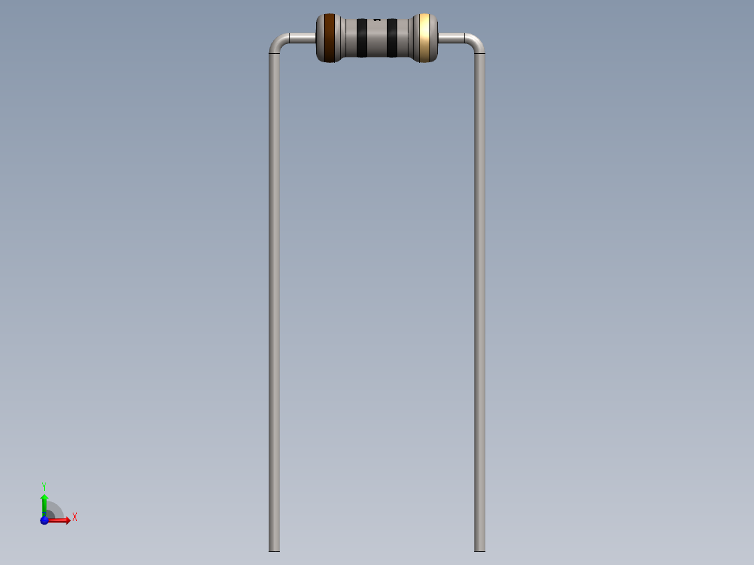 电容器 二极管 电阻器-Resistor 10 Ohm前视图