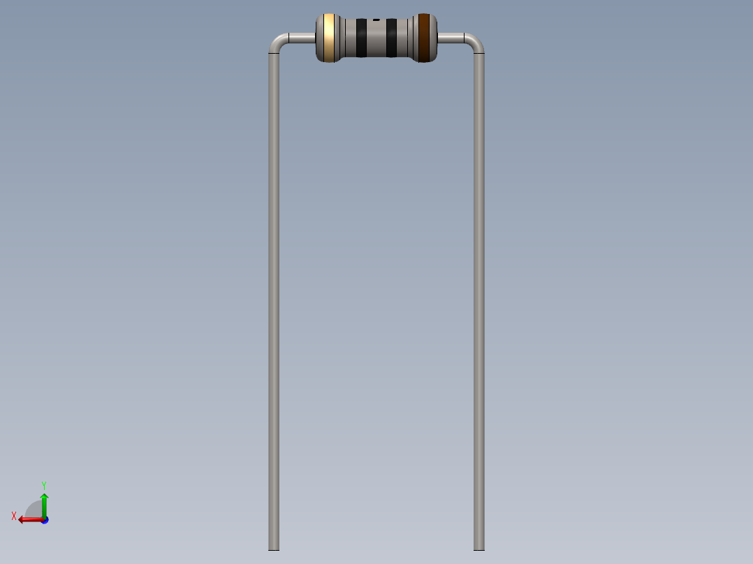 电容器 二极管 电阻器-Resistor 10 Ohm后视图