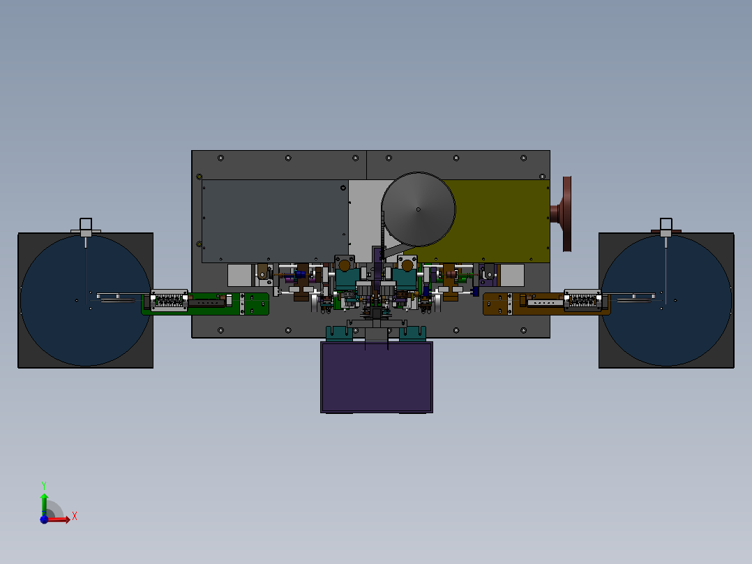 导线焊接机（凸轮机构驱动）前视图