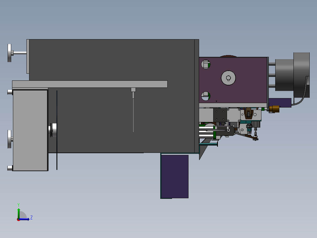 导线焊接机（凸轮机构驱动）左视图