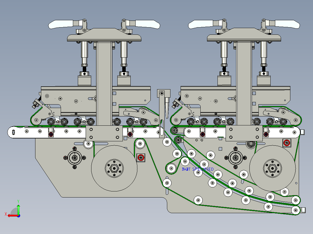 全自动吊牌检品机后视图