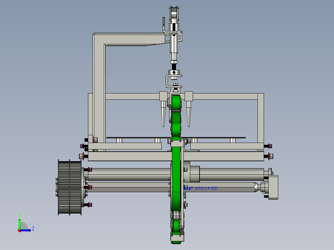 全自动吊牌检品机左视图
