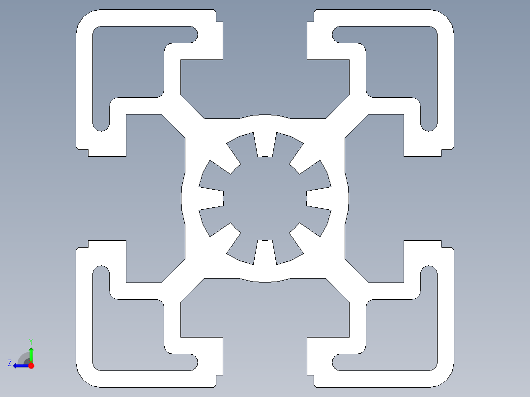 型材-BR 45X45H KJN990520.STEP右视图