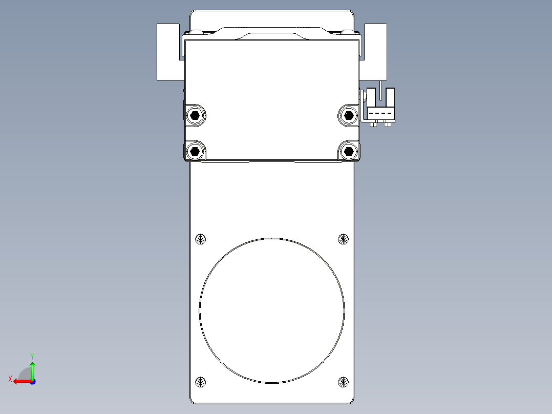 TPA-KNR-86E-1610C-L350A1-MP-BJ86-N3线性模块铝制底座后视图