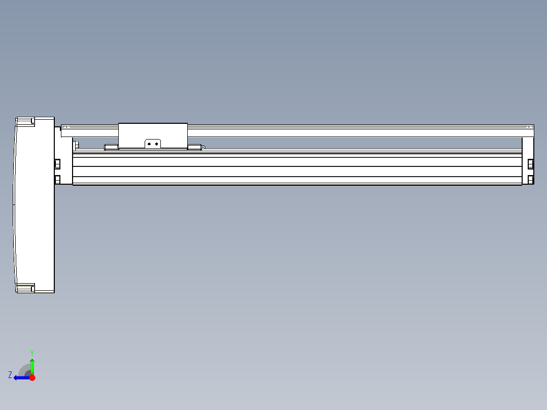 TPA-KNR-86E-1610C-L350A1-MP-BJ86-N3线性模块铝制底座右视图