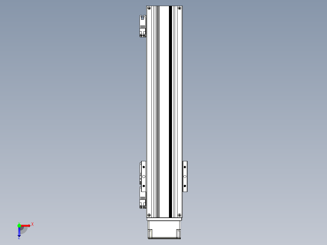 TPA-KNR-86E-1610C-L350A1-MP-BJ86-N3线性模块铝制底座俯视图