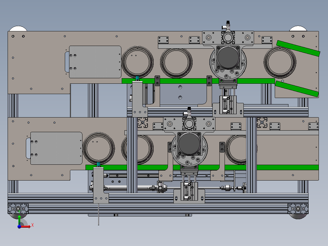 轴承抛光机的圆环零件清理机sw18可编辑前视图