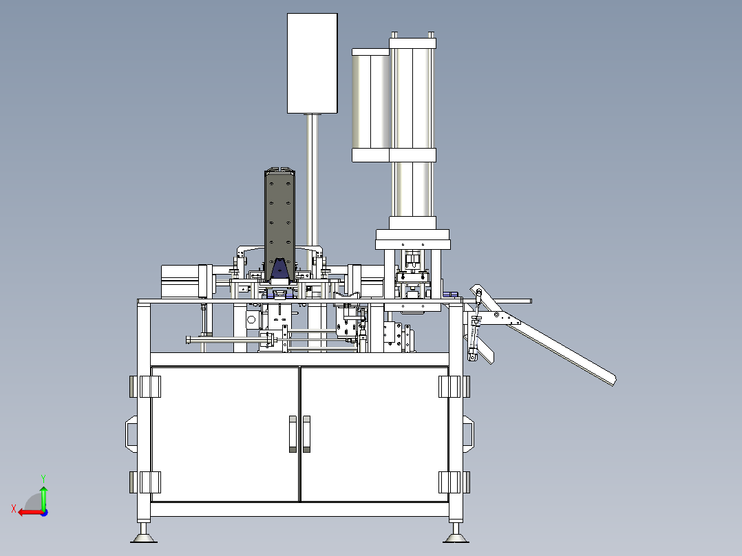 重型条铰组装机step后视图