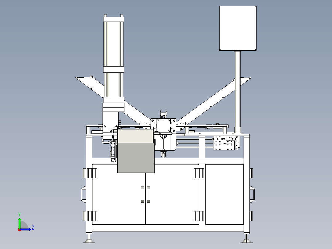重型条铰组装机step左视图