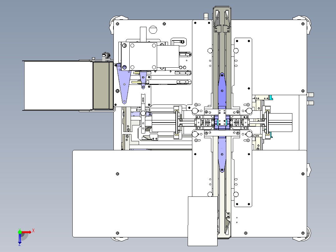 重型条铰组装机step俯视图