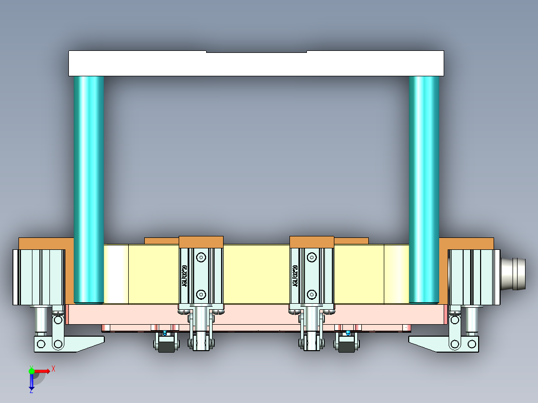 EDC30-A-笔记本CNC工装夹具三维模型CNC3-190128俯视图