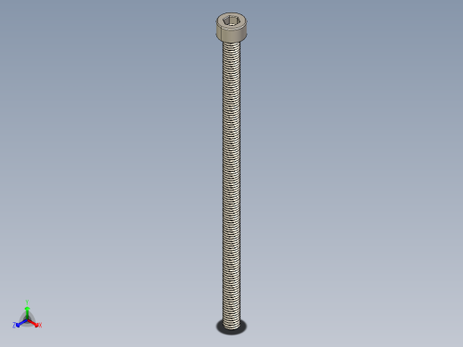 Screw_DIN_912_M5x100F_A2.STEP公制内六角螺钉