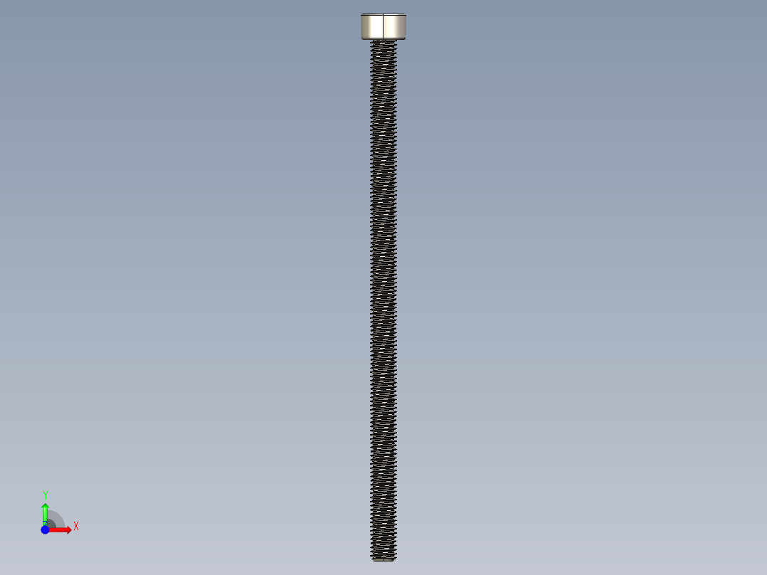 Screw_DIN_912_M5x100F_A2.STEP公制内六角螺钉前视图