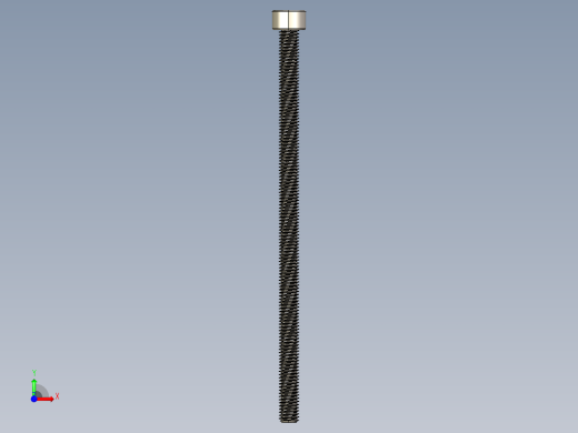 Screw_DIN_912_M5x100F_A2.STEP公制内六角螺钉前视缩略图