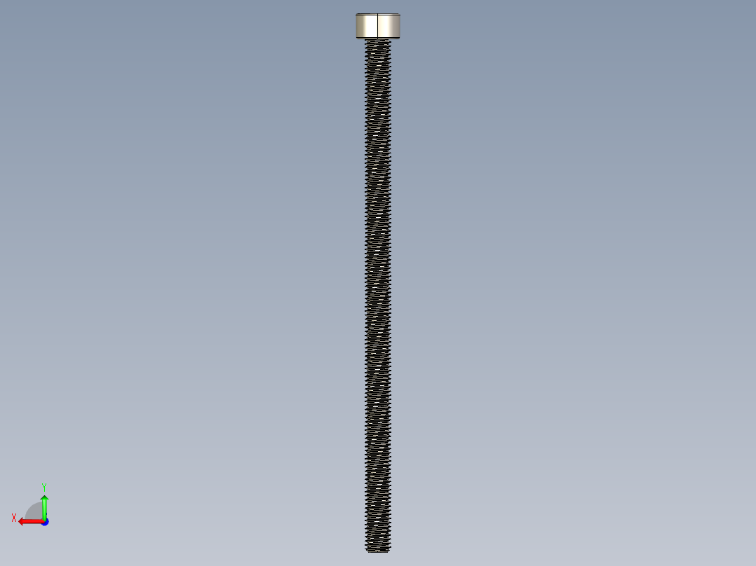 Screw_DIN_912_M5x100F_A2.STEP公制内六角螺钉后视图