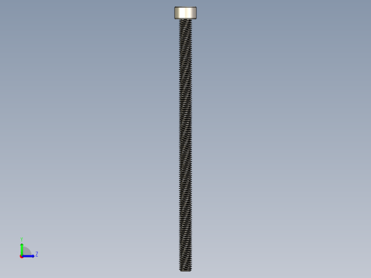 Screw_DIN_912_M5x100F_A2.STEP公制内六角螺钉左视缩略图