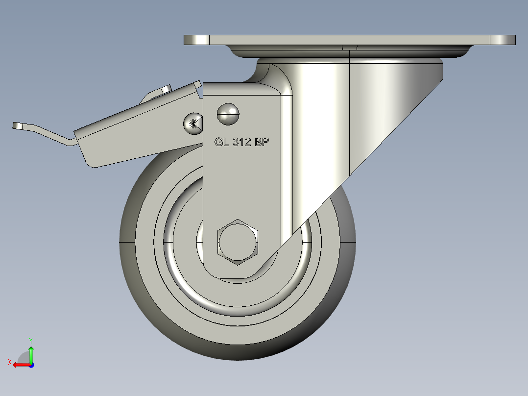 万向轮、脚轮(108)后视图
