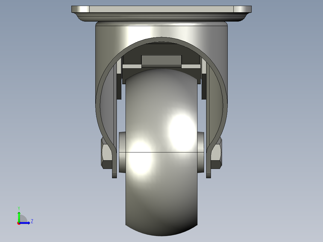 万向轮、脚轮(108)左视图