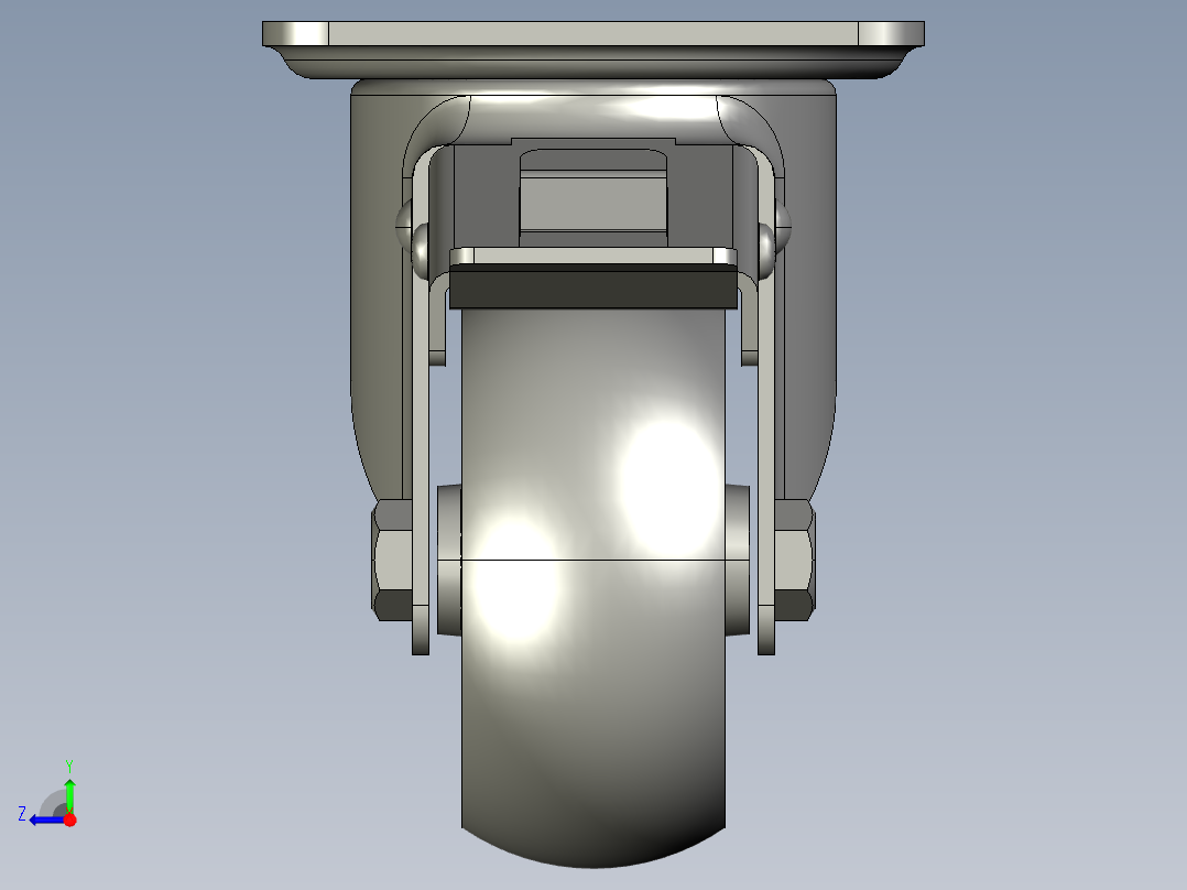 万向轮、脚轮(108)右视图
