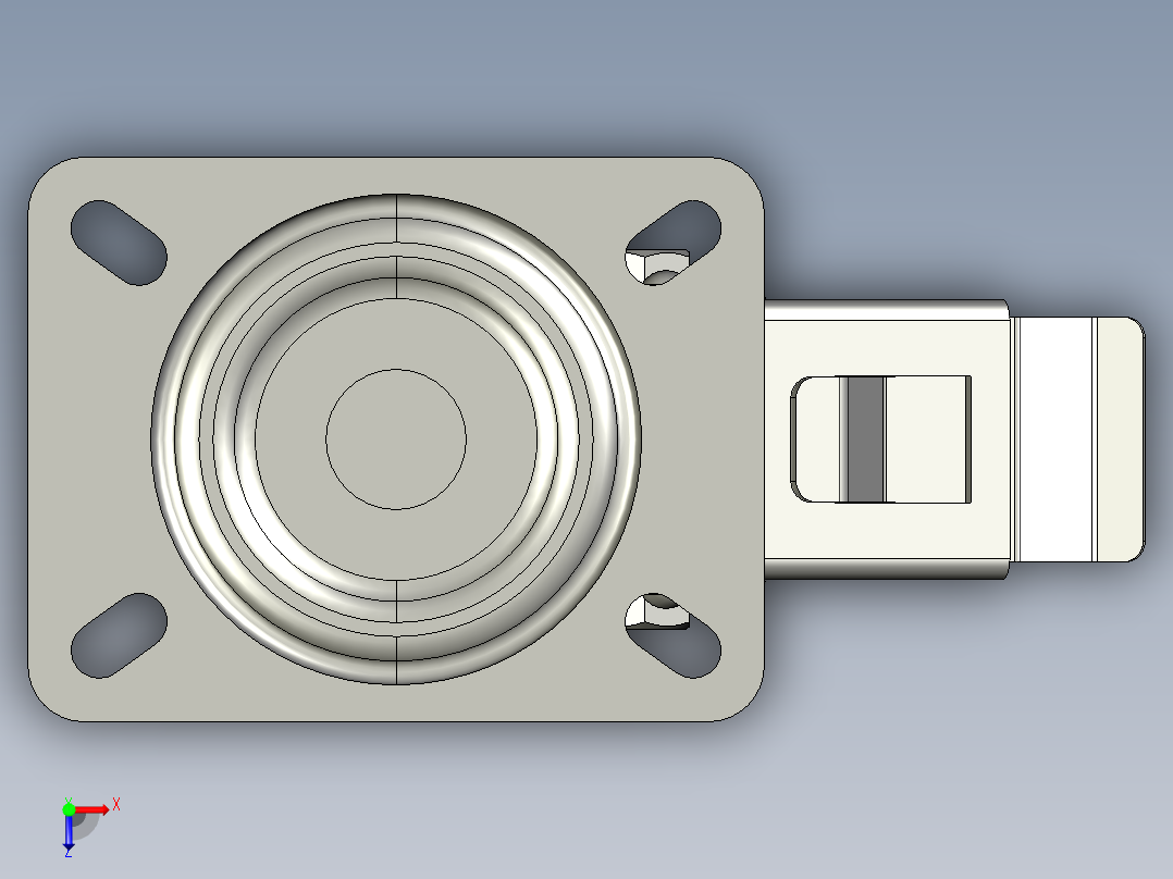 万向轮、脚轮(108)俯视图