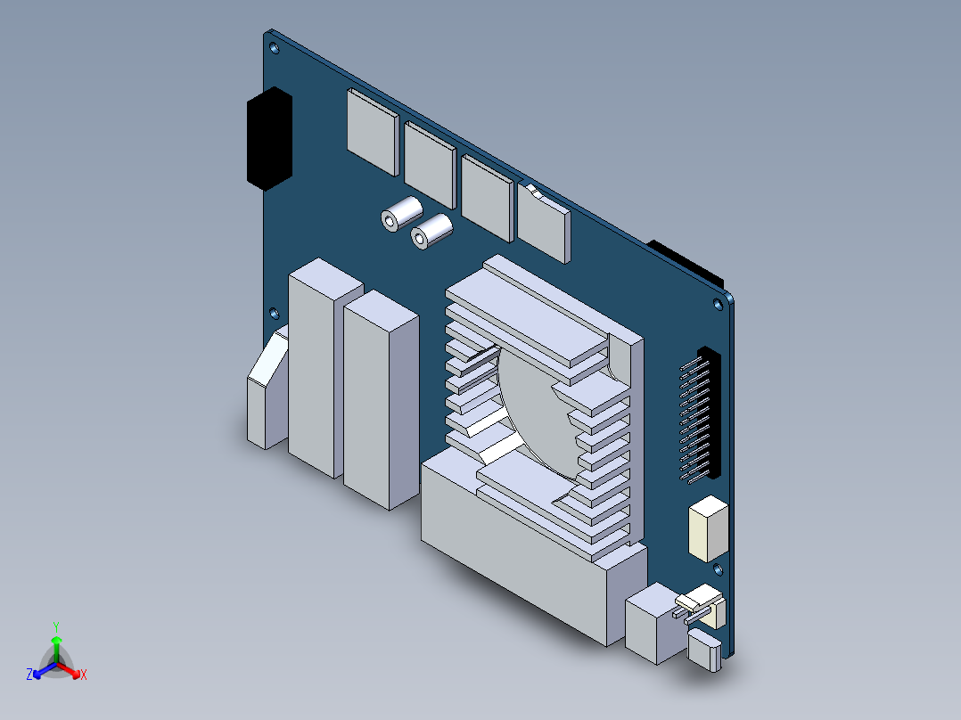 BPI-R4-主要 v1.1模块正等轴测图