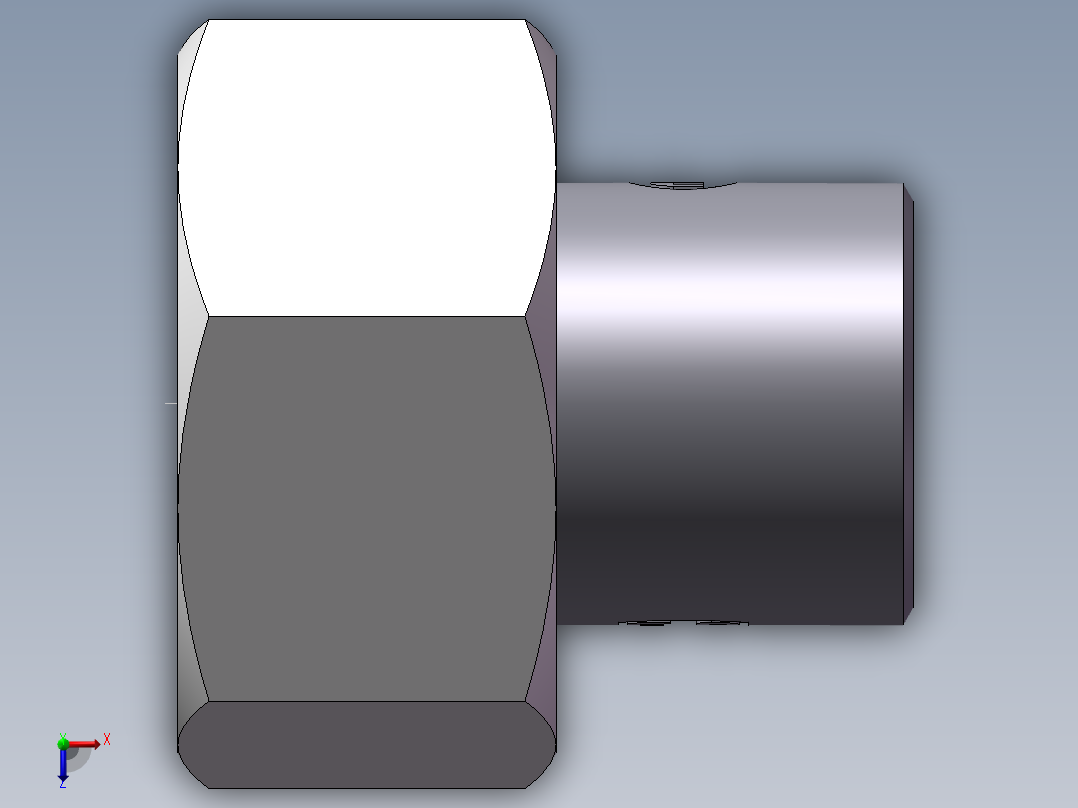 90度焊接接头、2WD-38X3.0非标俯视图