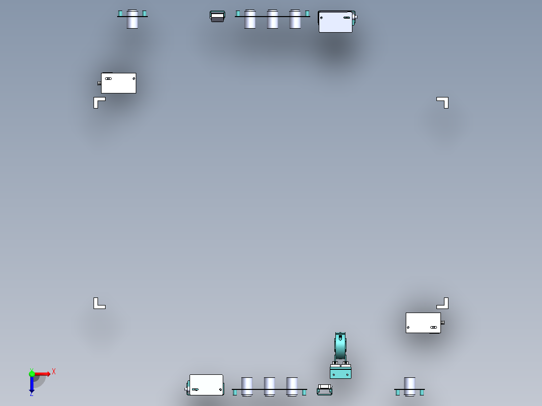 AGV小车、AGV(29)俯视图