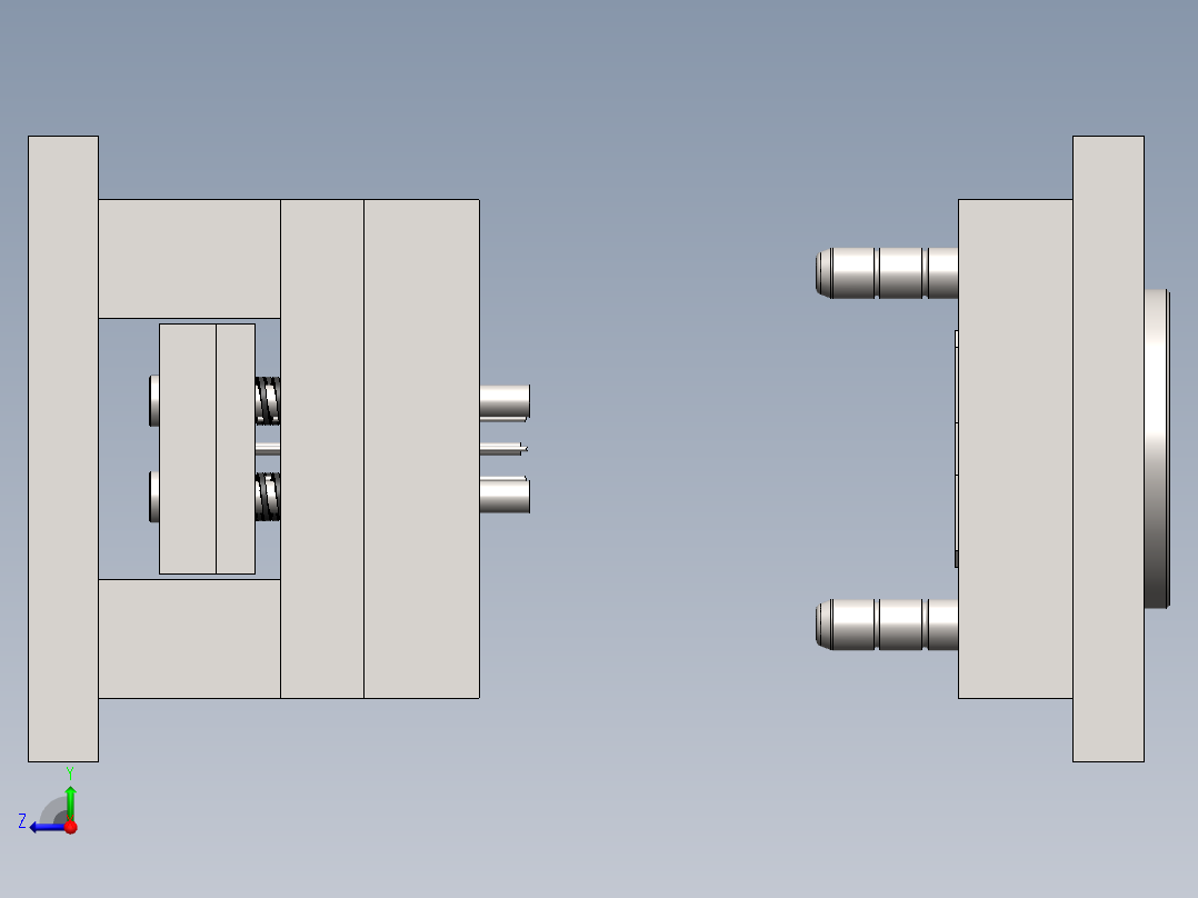 注塑模具、模具(66)右视图