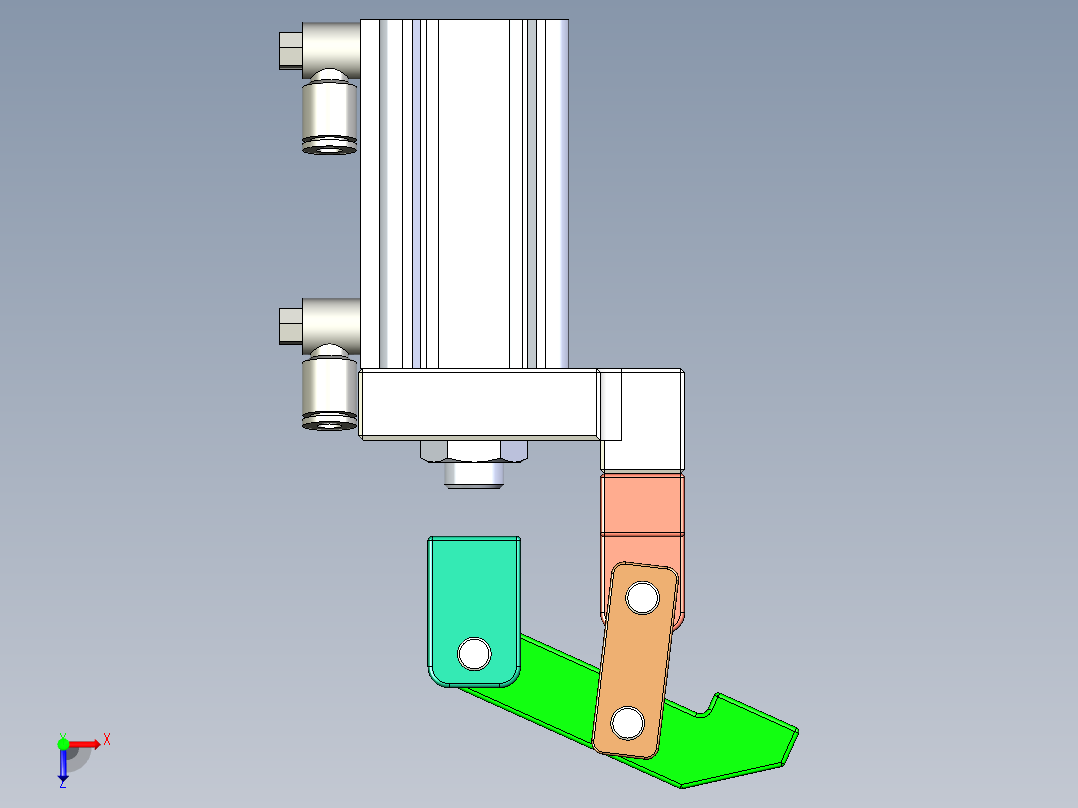 一种压紧机构俯视图