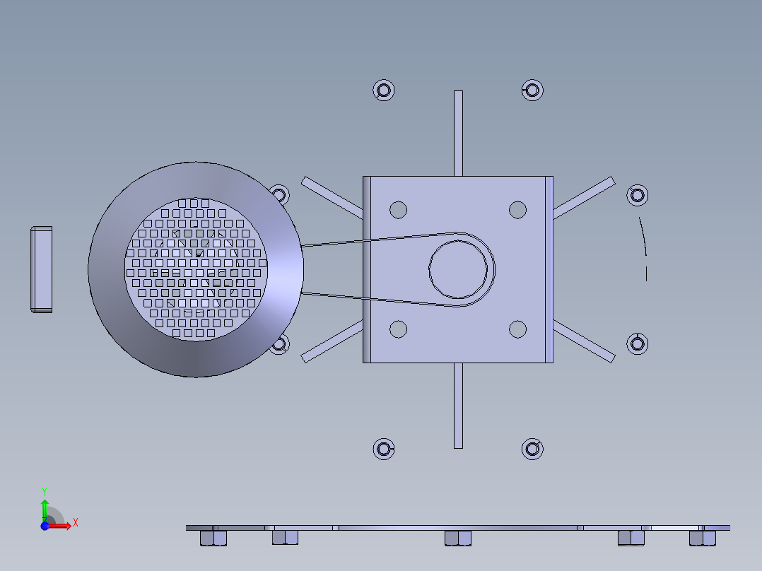旋转结构的搅碎机