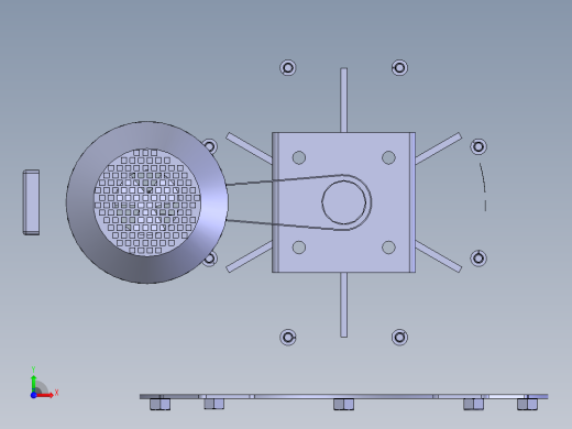 旋转结构的搅碎机
