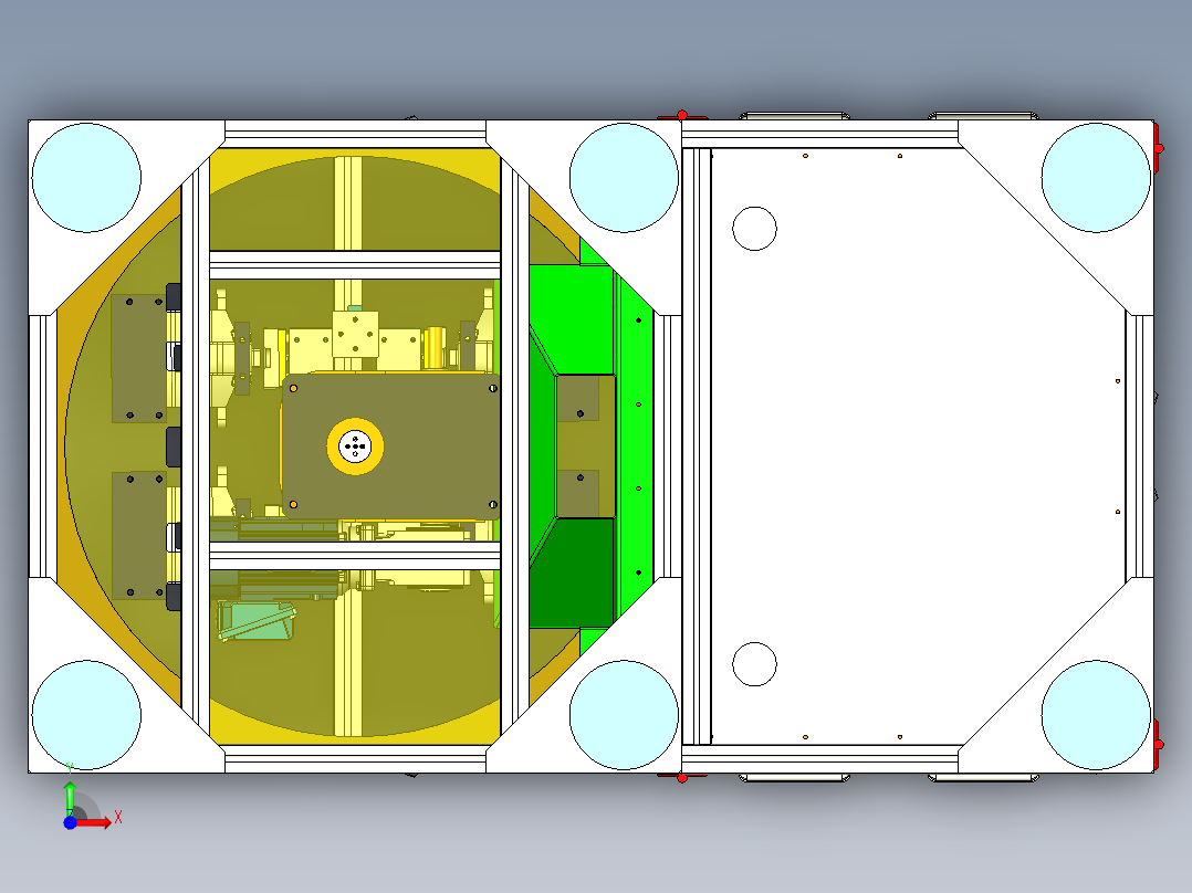 汽车刹车架自动打磨机前视图