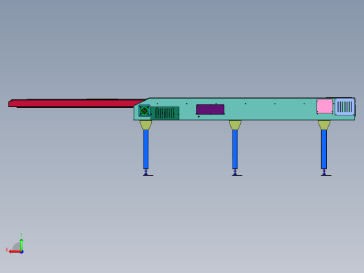 伸缩过道接驳台的伸缩装置后视缩略图