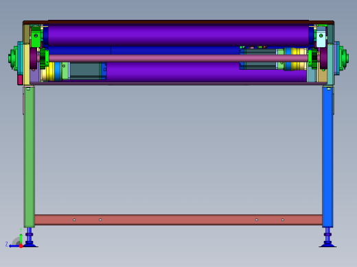 伸缩过道接驳台的伸缩装置右视缩略图