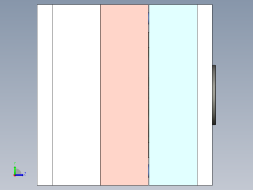 仪表盘上盖的注塑模具设计-注射模含NX三维及13张CAD图左视缩略图