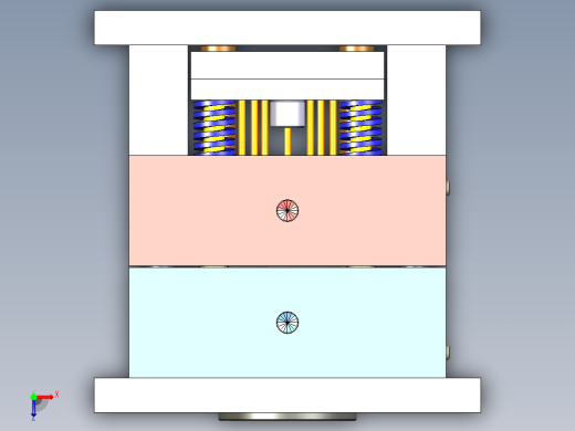 仪表盘上盖的注塑模具设计-注射模含NX三维及13张CAD图俯视缩略图